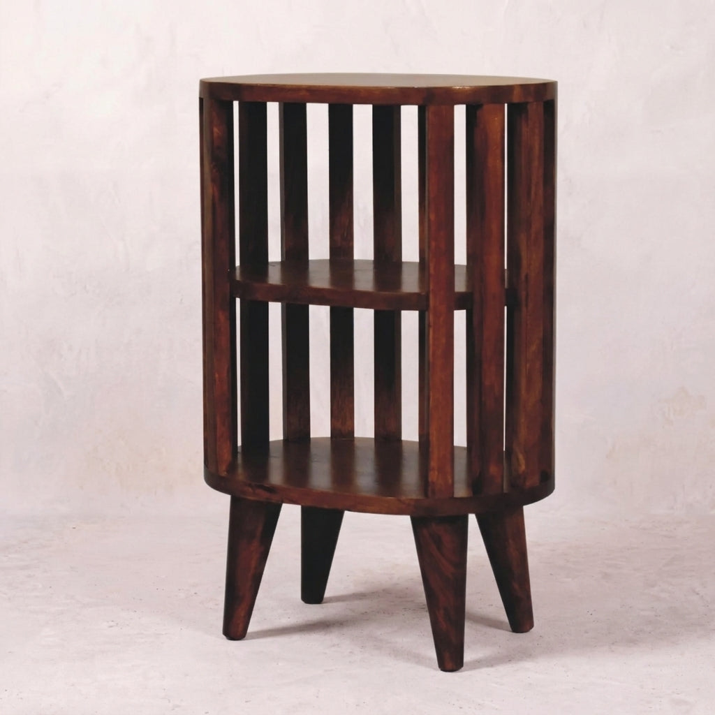 Ariella Double Shelf Chestnut Bedside
