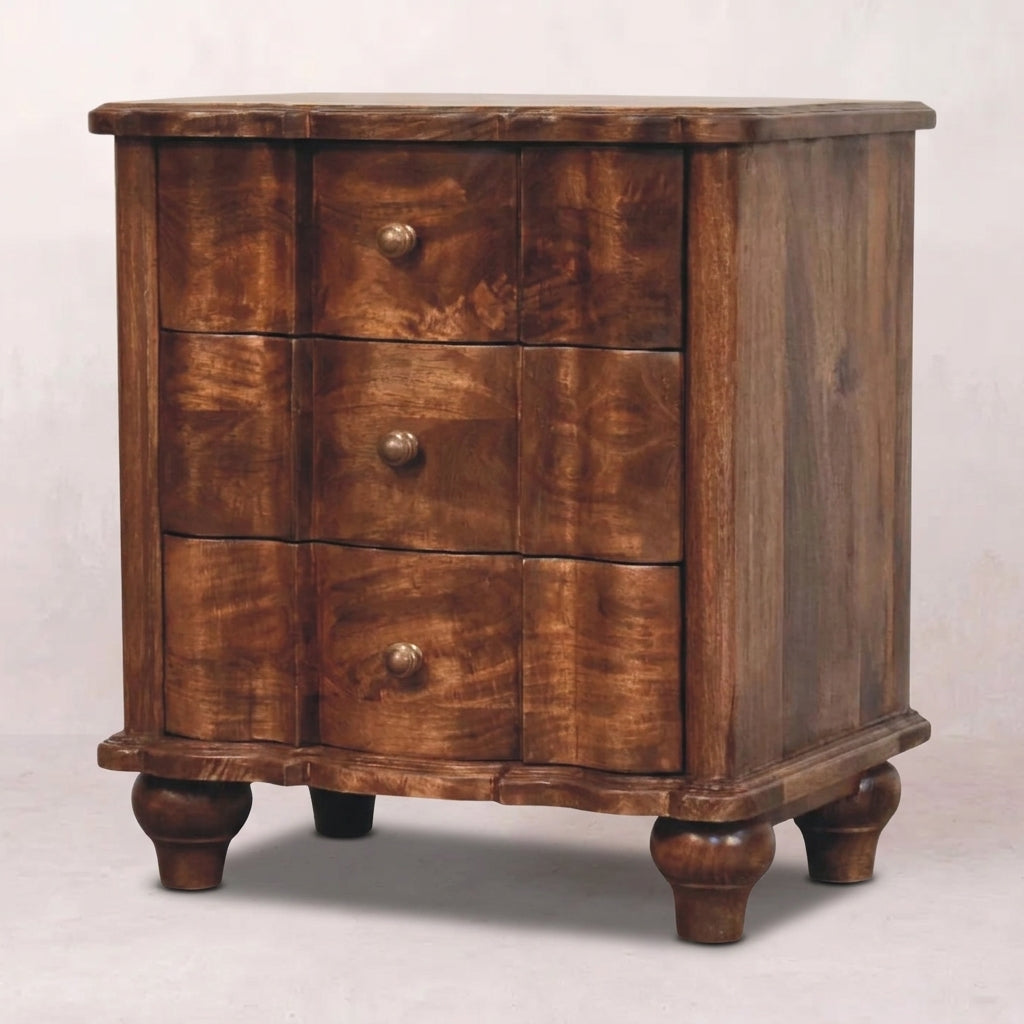 Lume Roasted Panelled Bedside