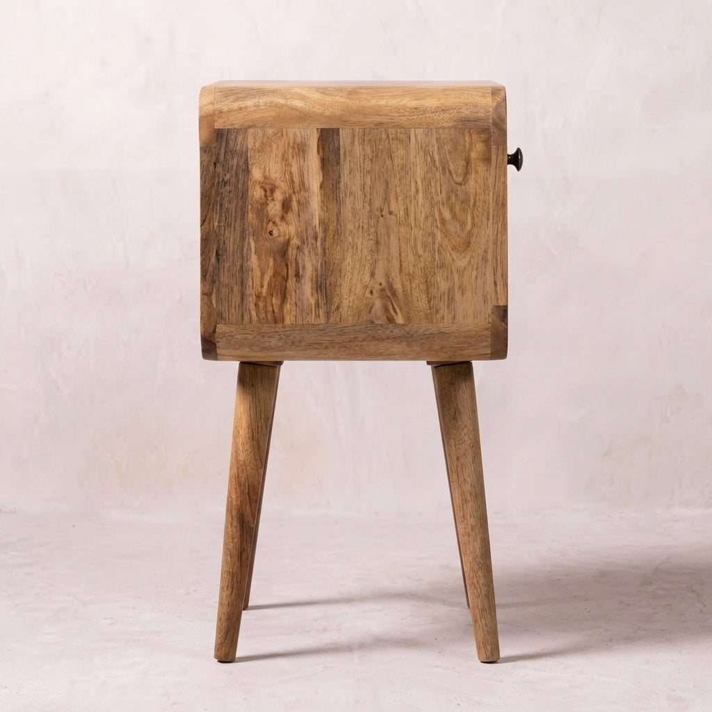 Mini Oak-ish Curve Lower nightstand
