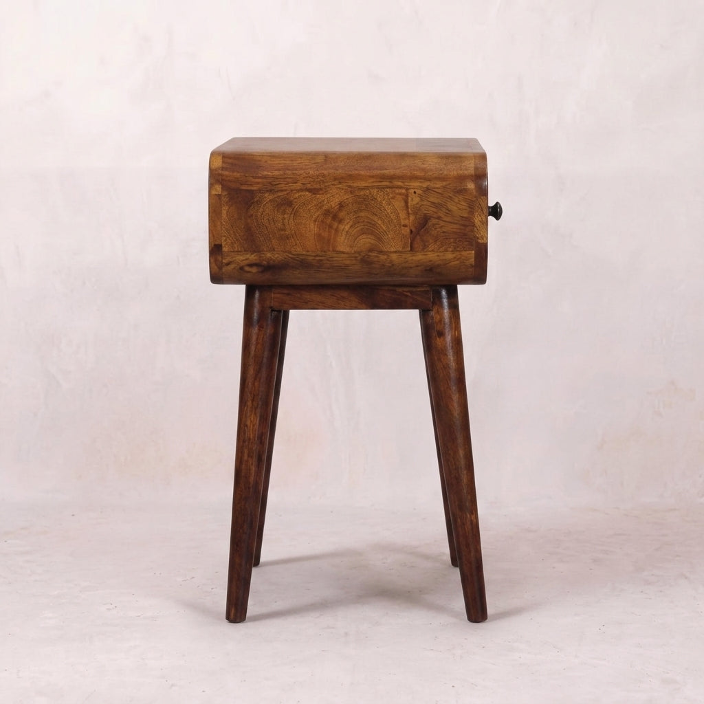 Avora Chestnut Nightstand with 1 drawer