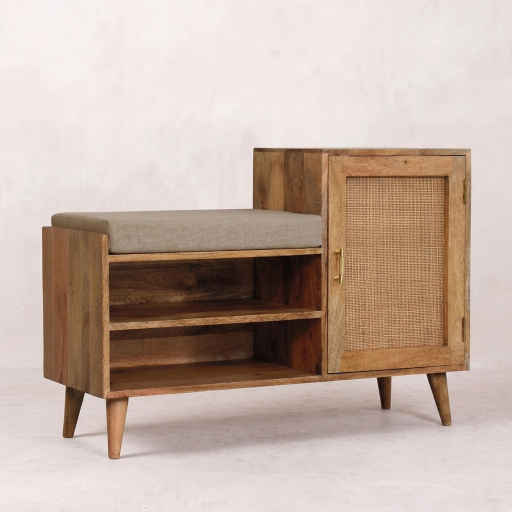 Larissa 2 slot Oak-ish Bench Unit