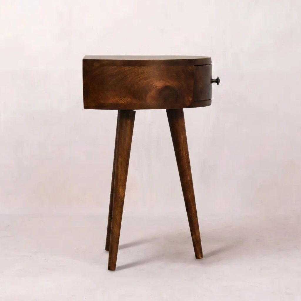Chestnut Semi Circle nightstand