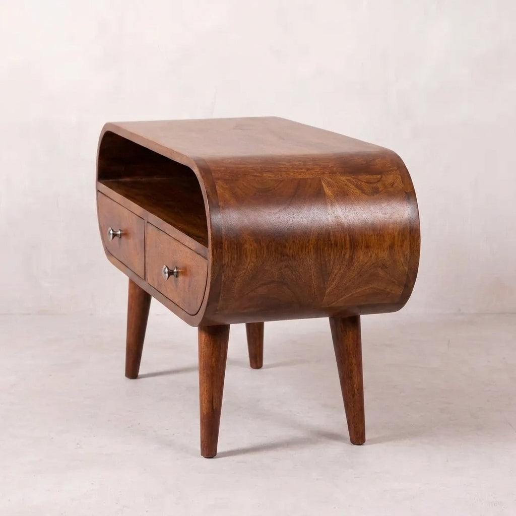 Chestnut Solid Wood Nordic TV Stand
