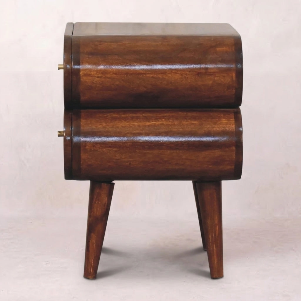 Bubble Chestnut Bedside