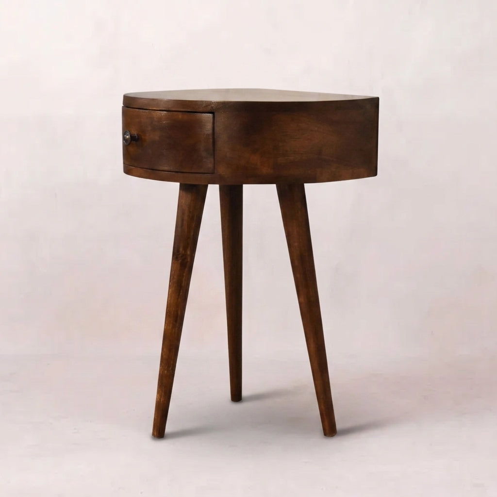 Chestnut Semi Circle nightstand