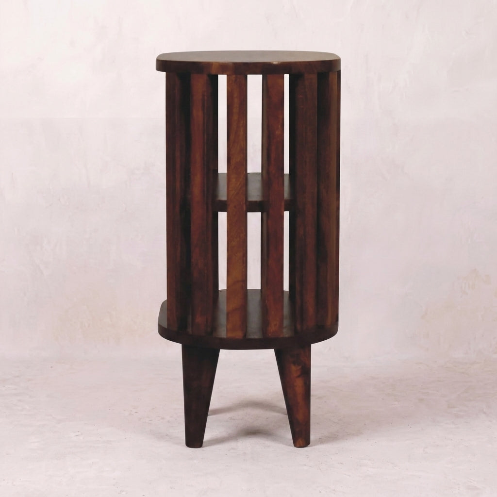 Ariella Double Shelf Chestnut Bedside