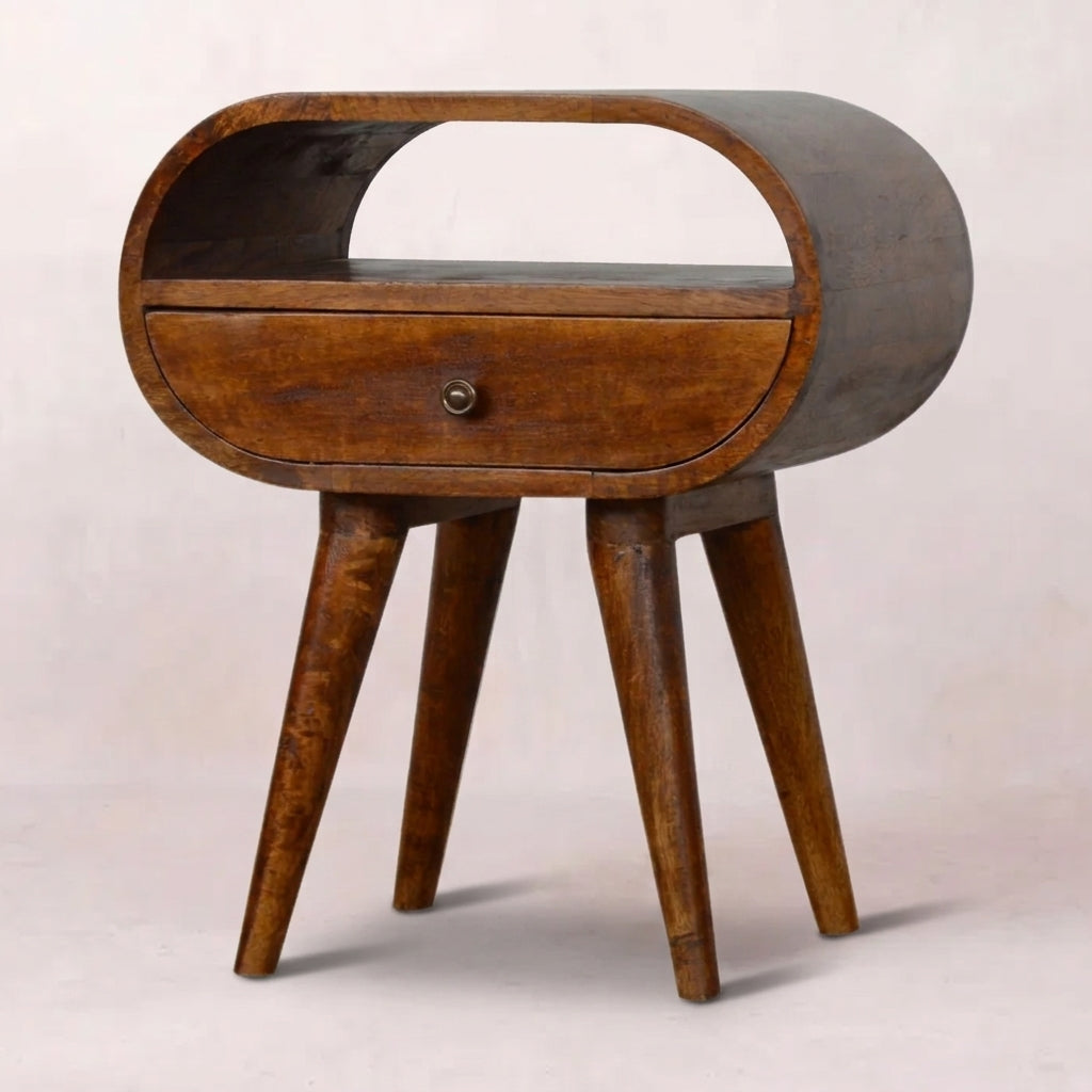 Chestnut 1 Drawer Nightstand