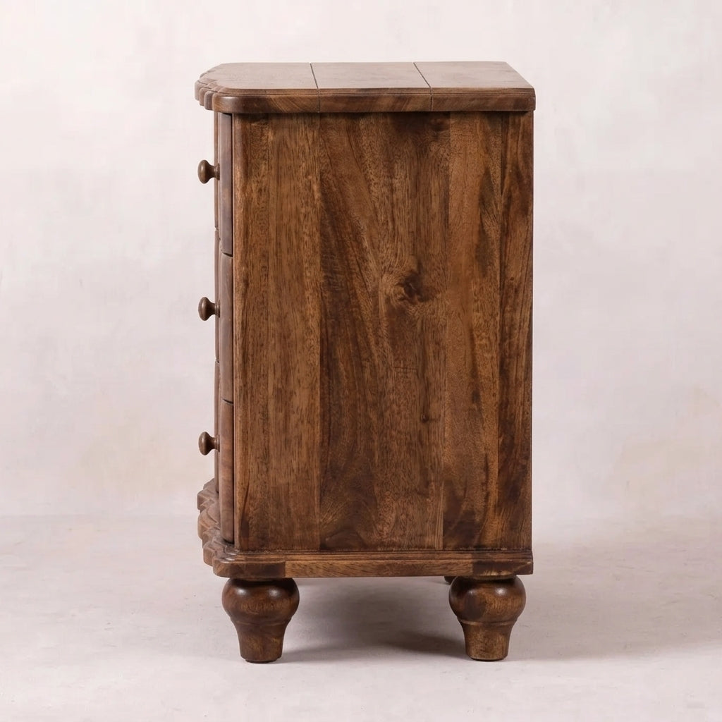 Lume Roasted Panelled Bedside