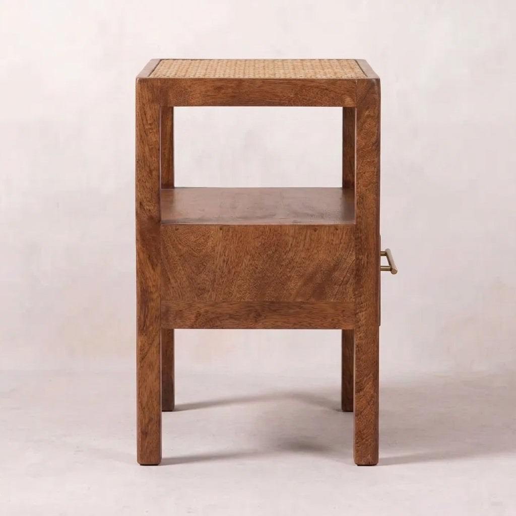 Saffron Rattan Nightstand