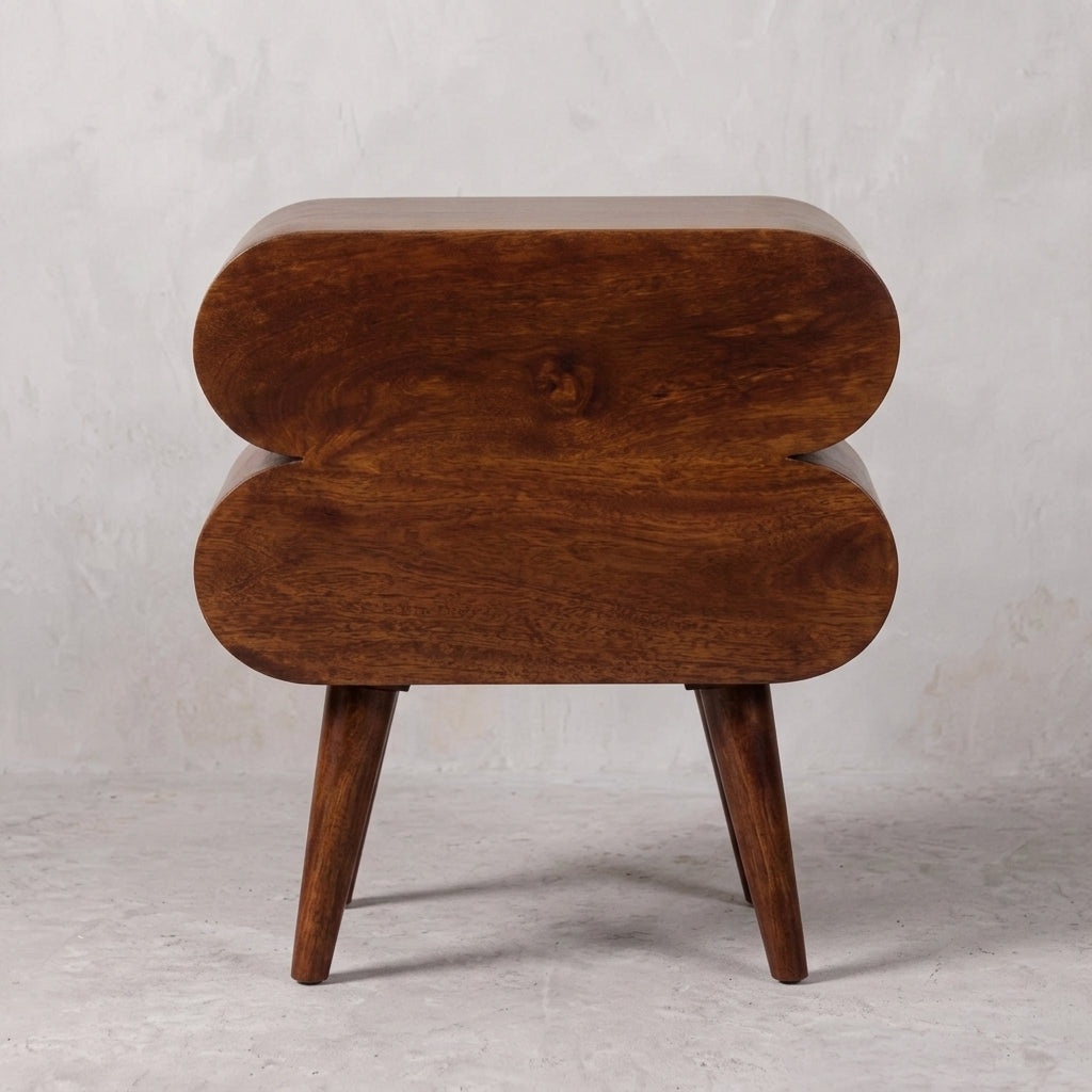 Bubble Chestnut Bedside
