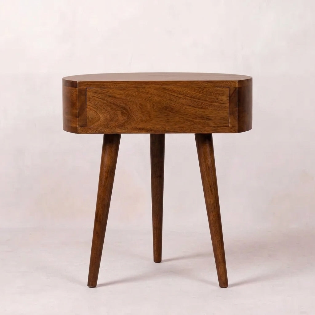 Chestnut Semi Circle nightstand