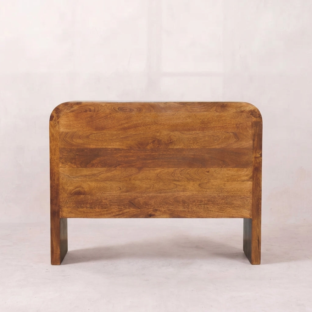 Solid Wood 6 Drawer Chest in Chestnut Finish