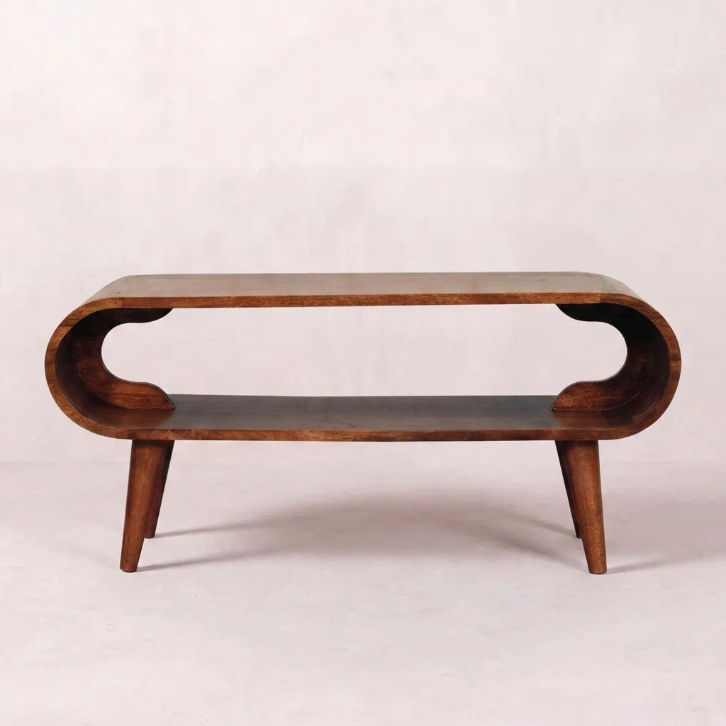 Amaya Nordic Style Honey Caramel Coffee Table