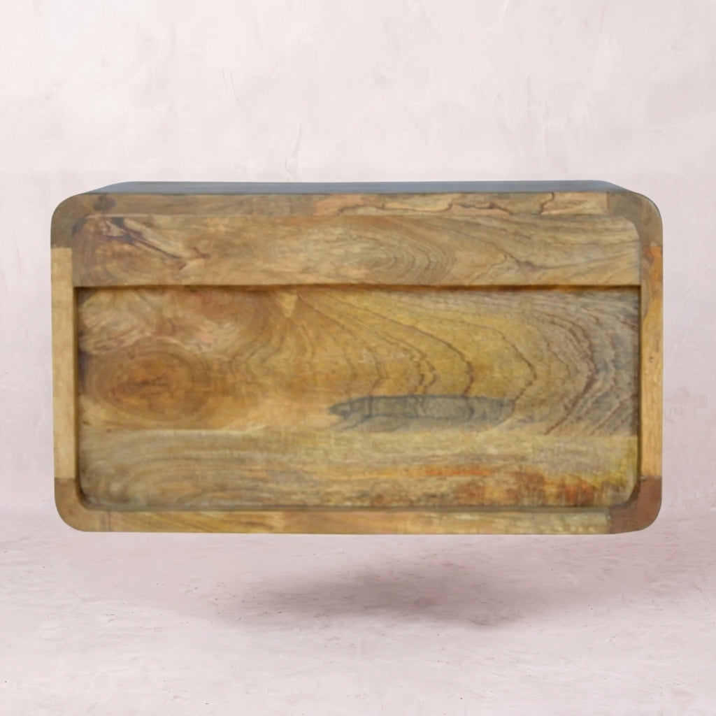 Floating Curve Open Slot nightstand