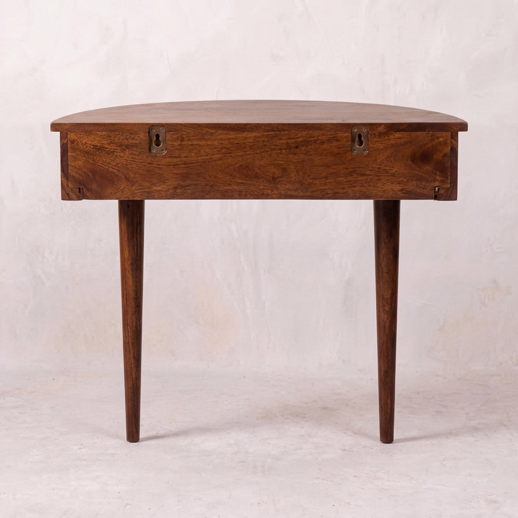 Backless Mounted Chestnut Console