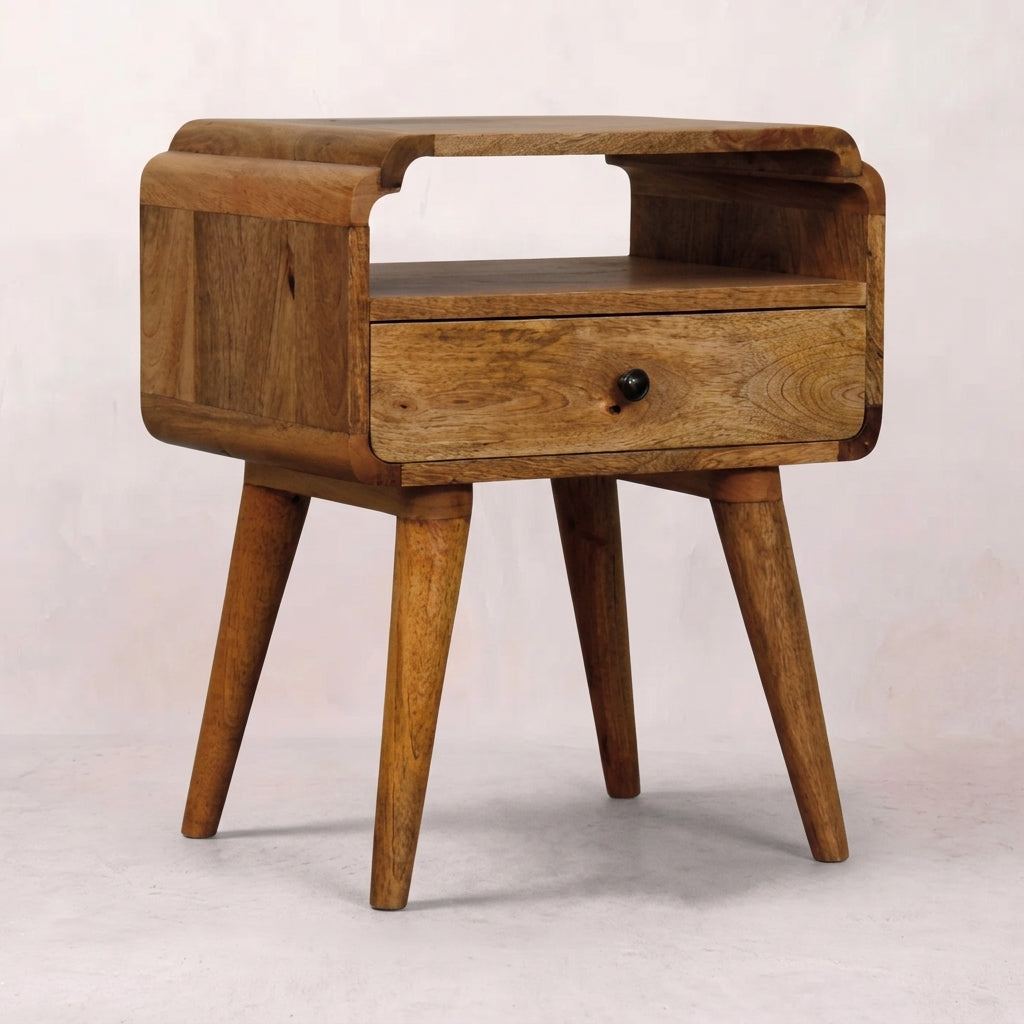 Solid Wood Oak-ish Nightstand