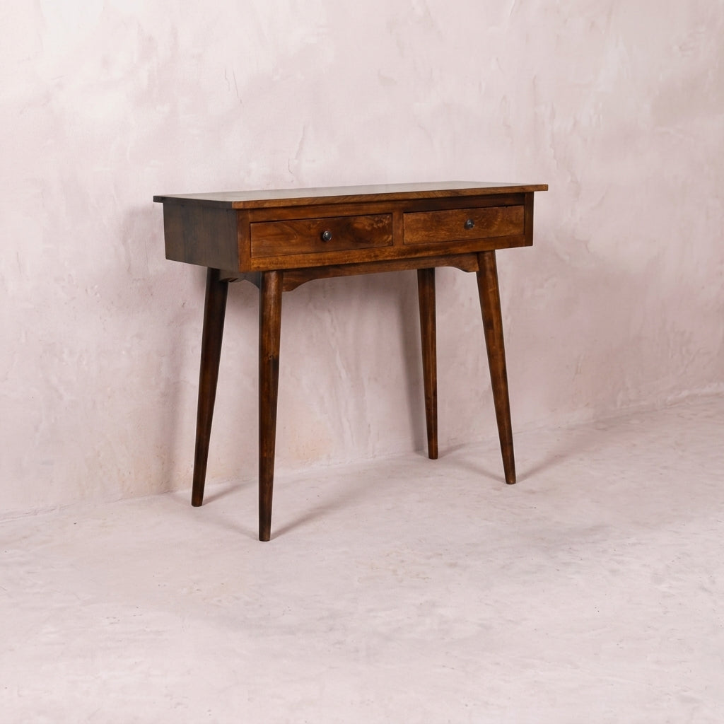 Chestnut Hallway 2 Drawer Console Table