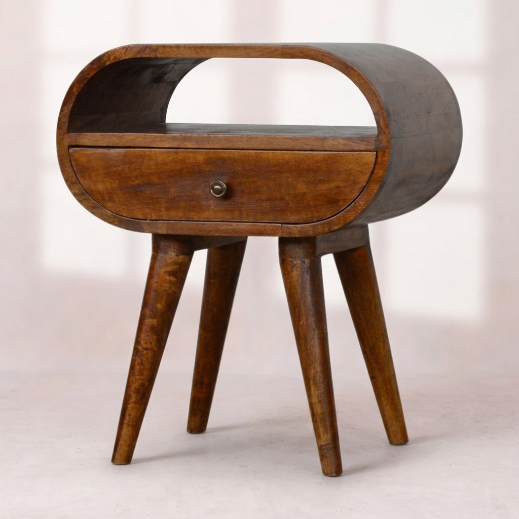 Chestnut 1 Drawer Nightstand