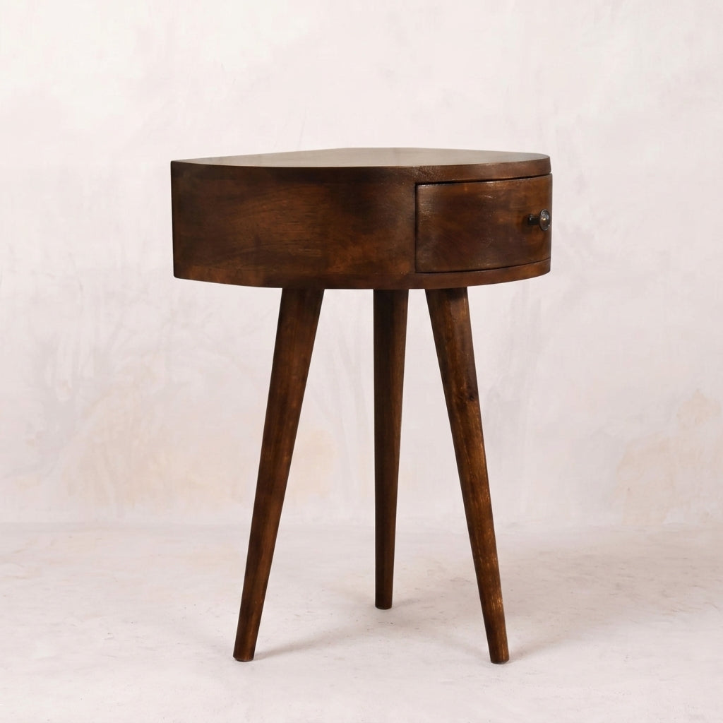 Chestnut Semi Circle nightstand