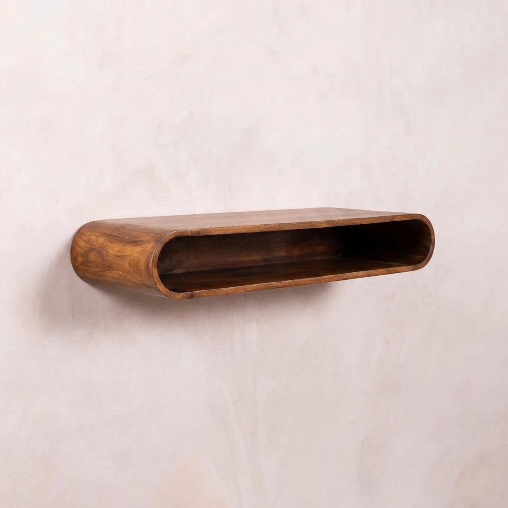 Chestnut Solid Wood Wall-Mounted Console