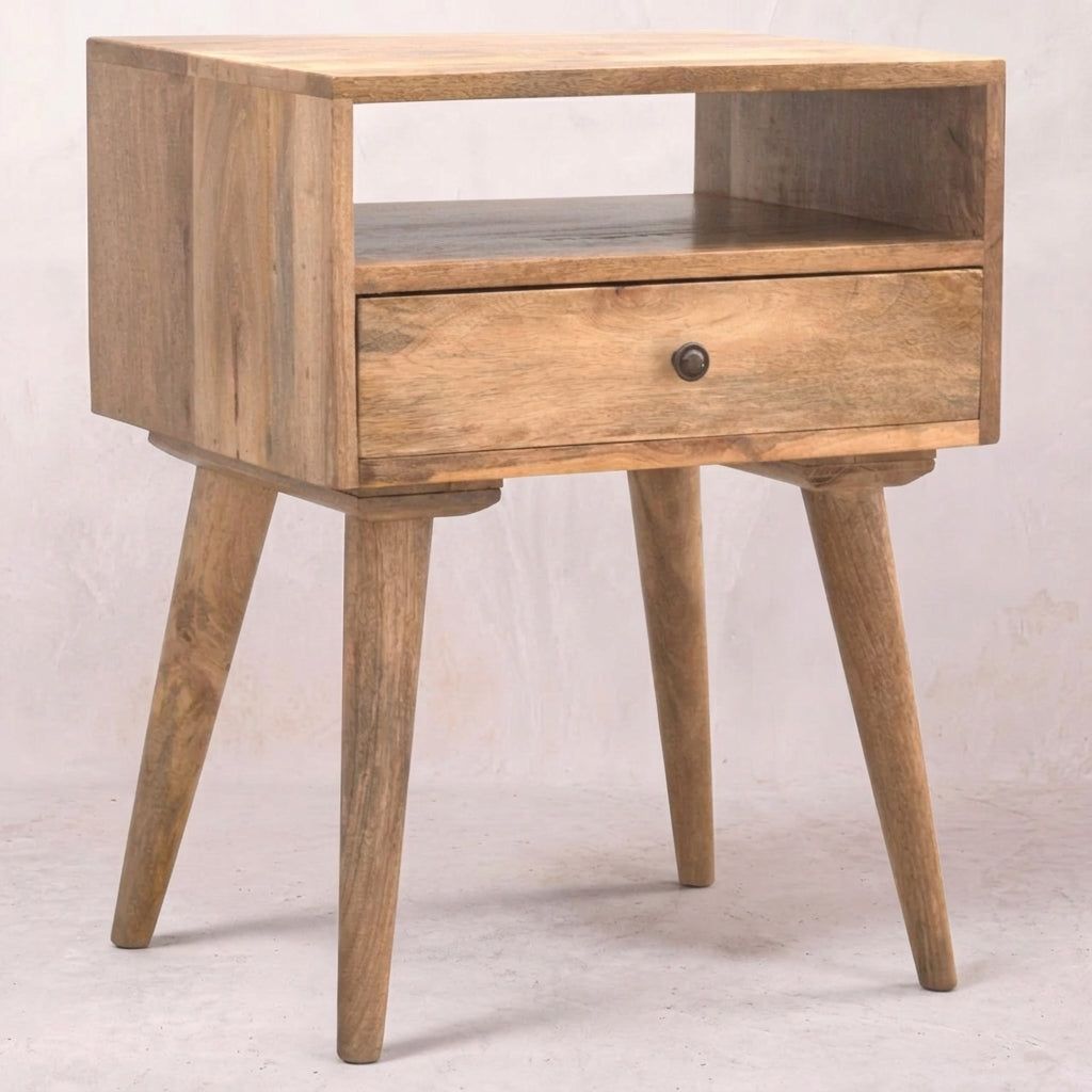 Modern Nightstand with Open Slot