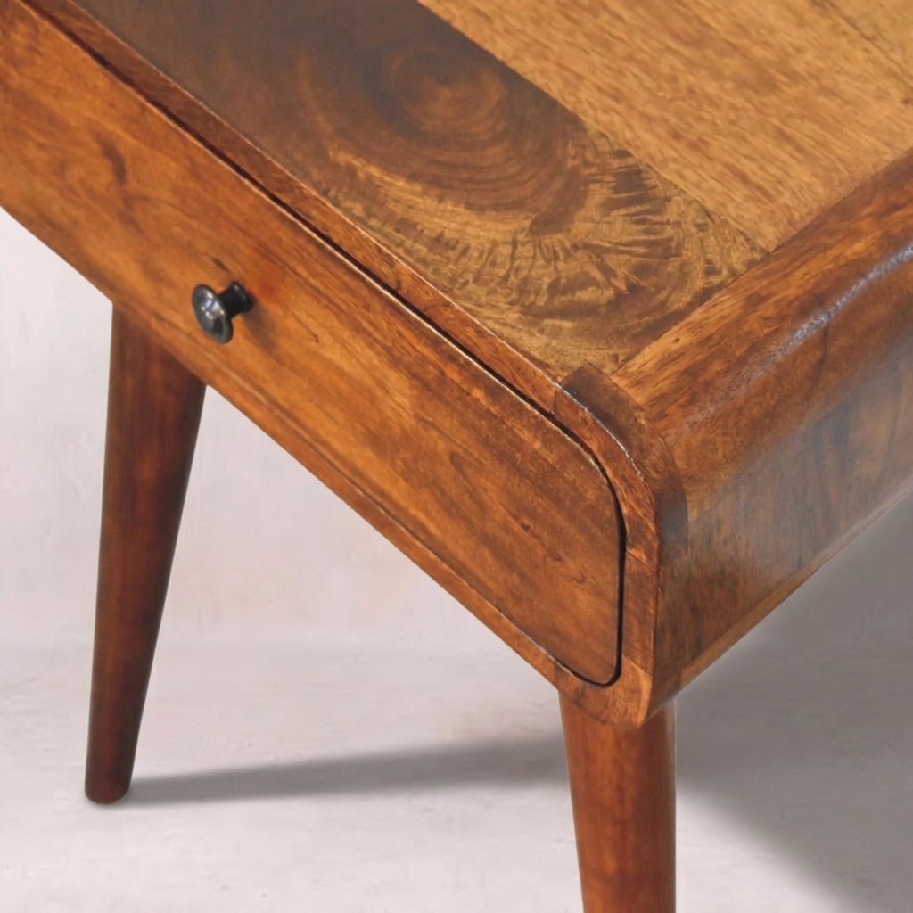 Avora Chestnut Nightstand with 1 drawer