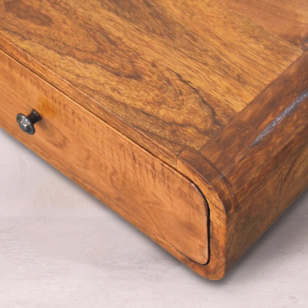 Avora Wall-Mounted Chestnut 1 Drawer Nightstand