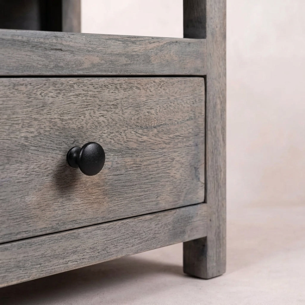 Acid Wash 2 Drawer Open Bedside