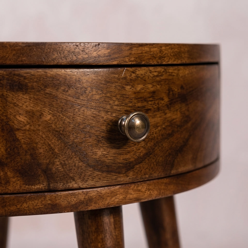 Chestnut Semi Circle nightstand