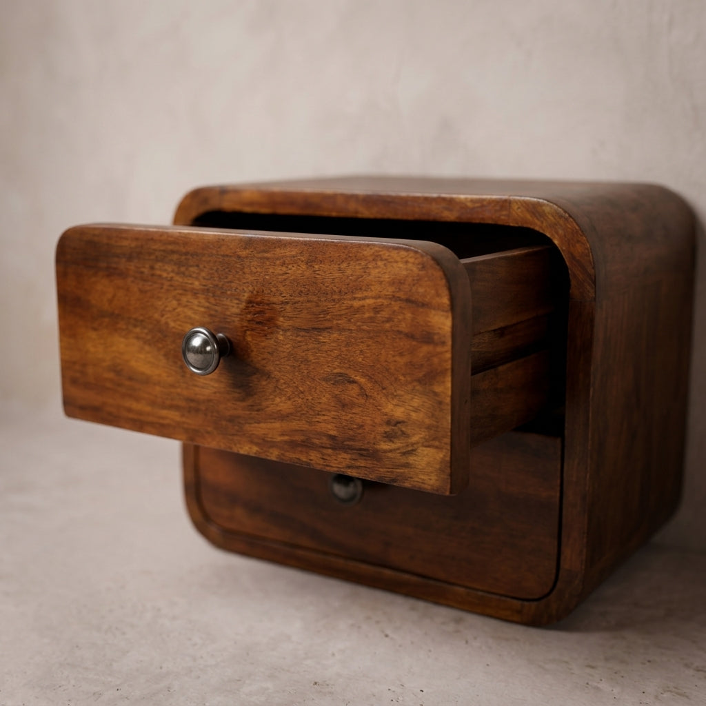 Floating Mini Chestnut nightstand