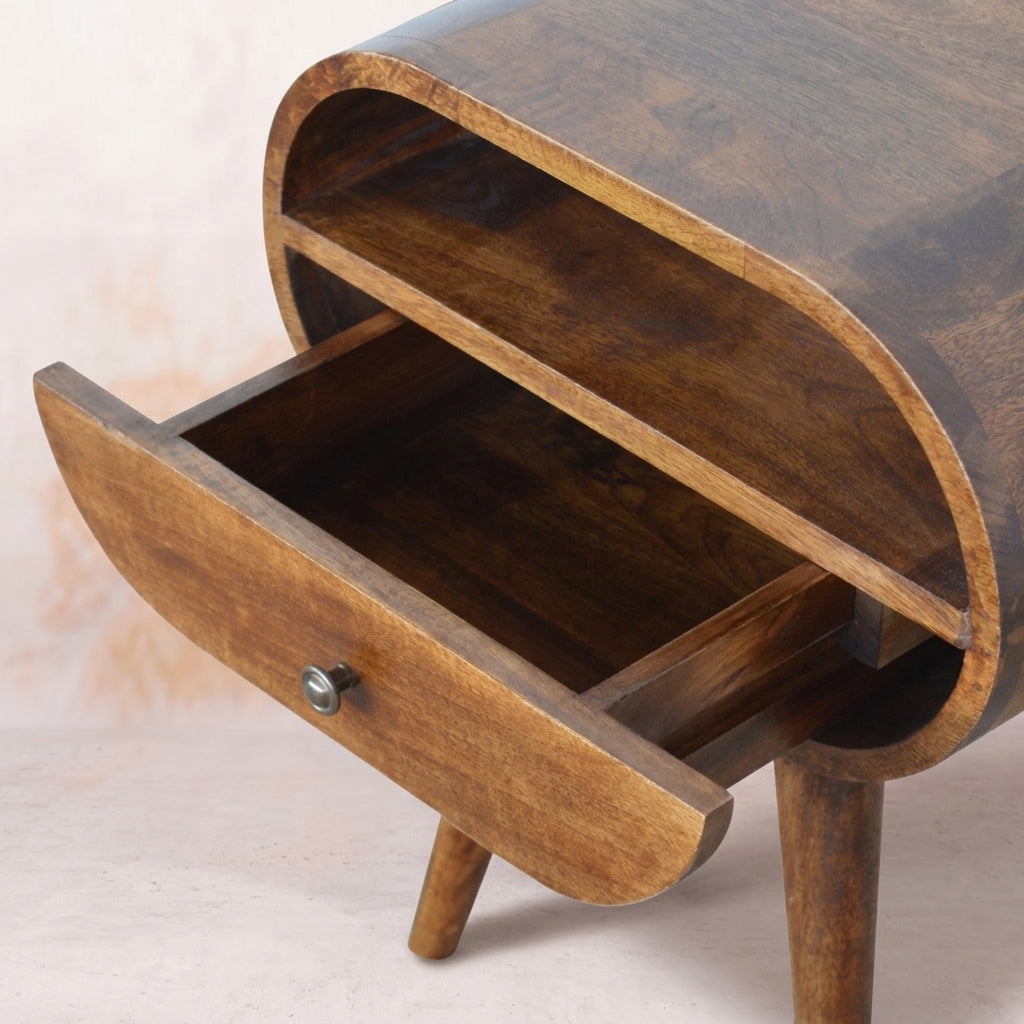 Chestnut 1 Drawer Nightstand