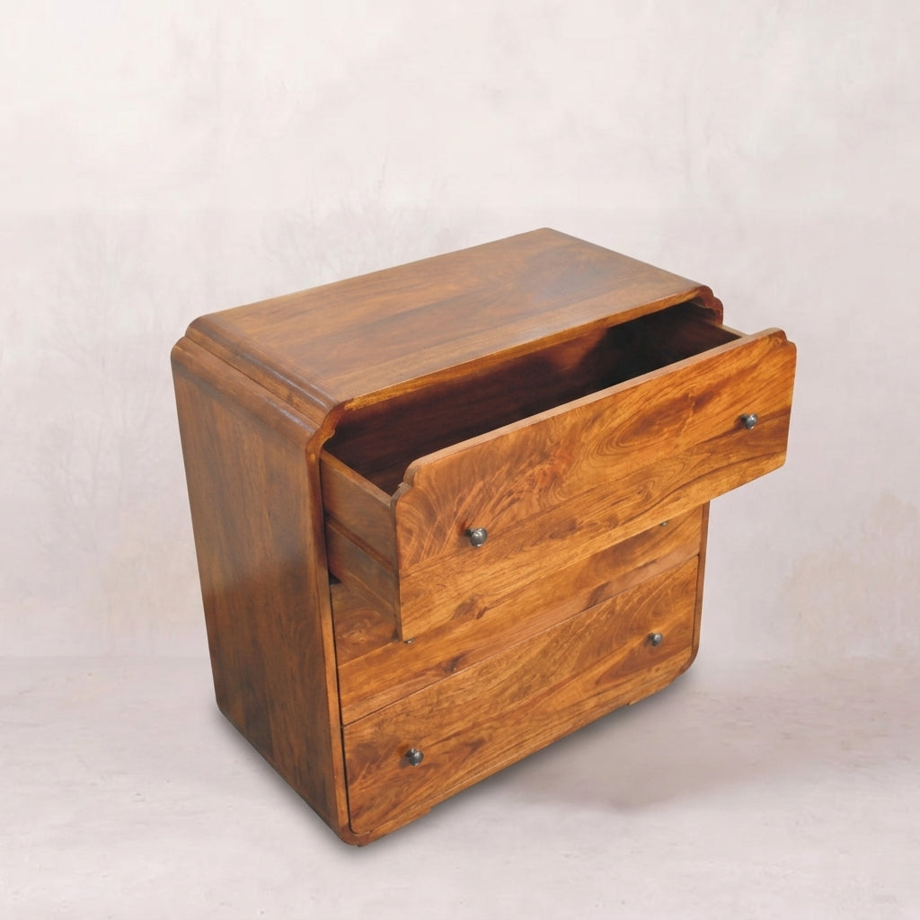 Solid Wood Chestnut 3 Drawer Chest