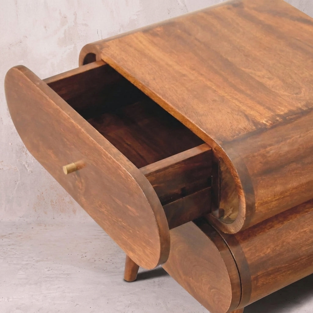 Bubble Chestnut Bedside