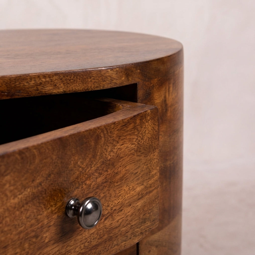 Chestnut Rounded Entertainment Unit
