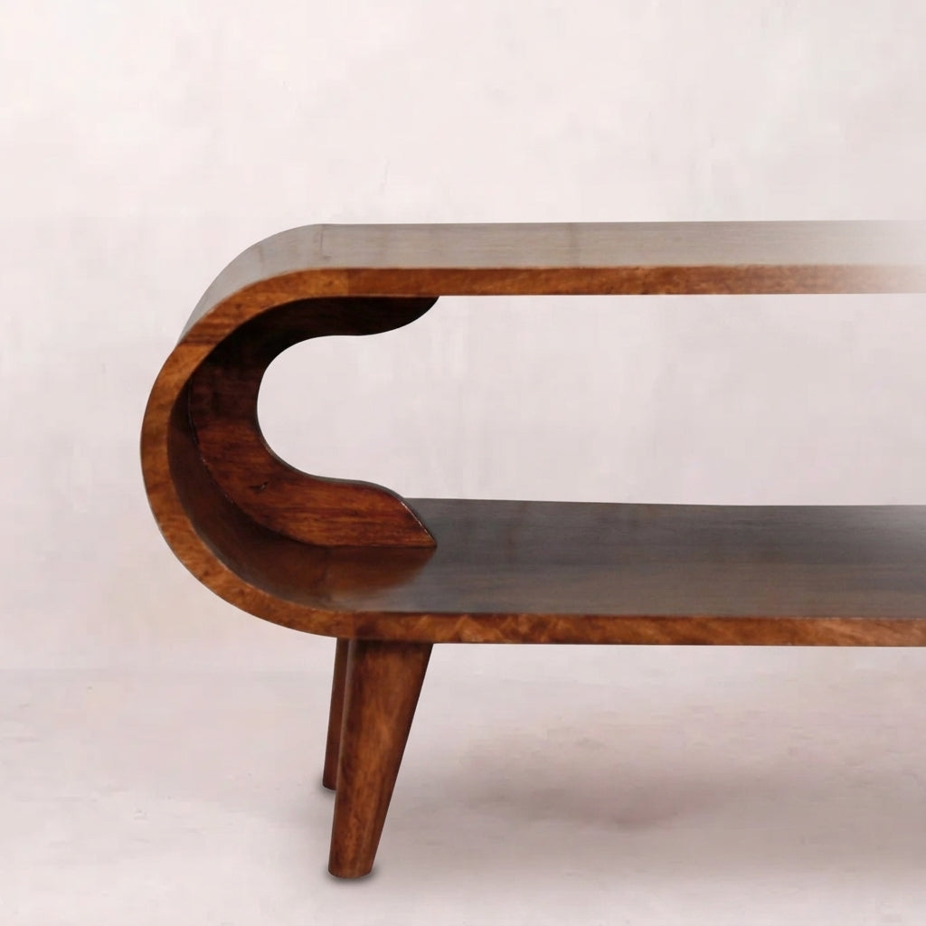 Amaya Nordic Style Honey Caramel Coffee Table