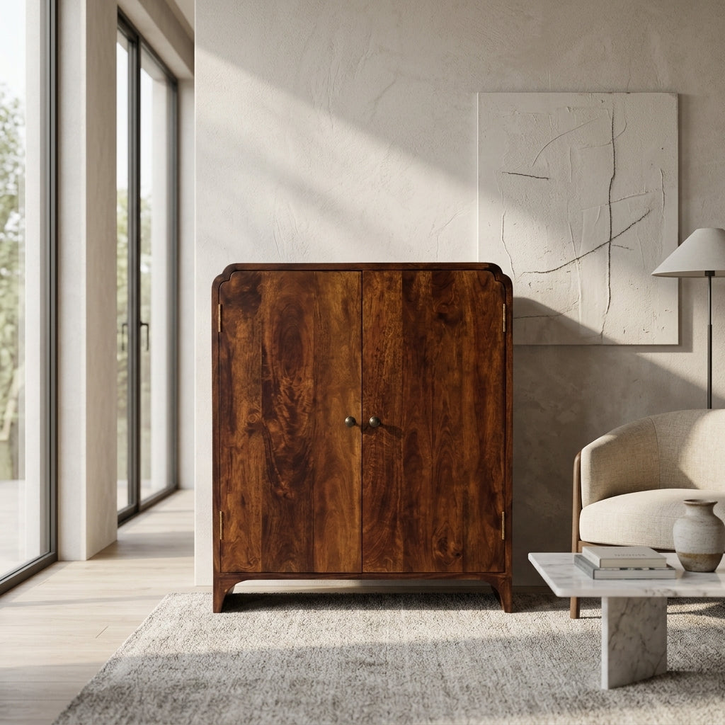 Solid Wood Chestnut Cabinet