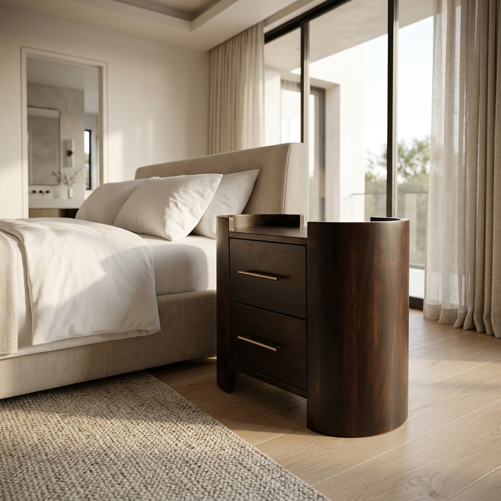 Valencia Two-Drawer Bedside Table