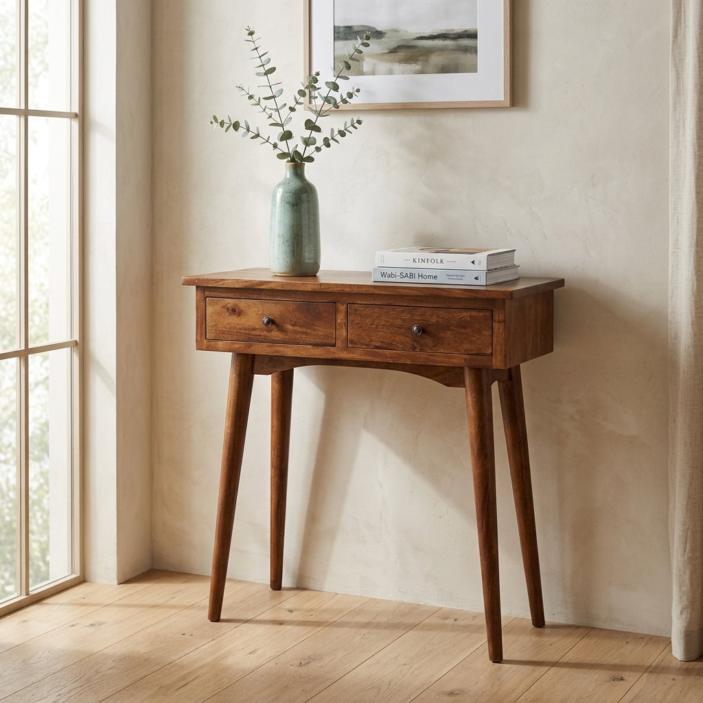 Mini Chestnut Hallway Console