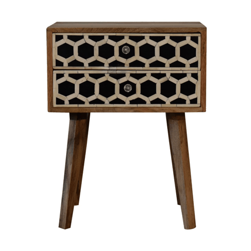 Bone Inlay Scandi nightstand