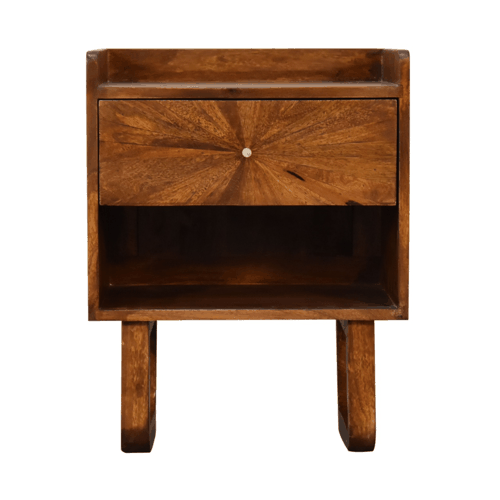 U-Chestnut Sunrise Open Nightstand