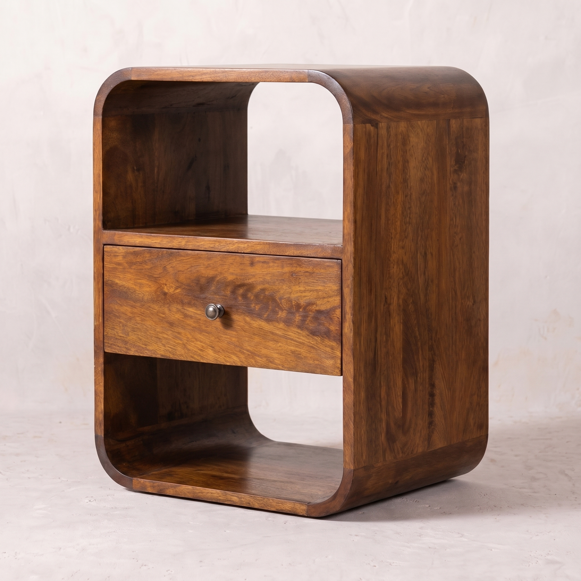 Chestnut Curved Edge nightstand