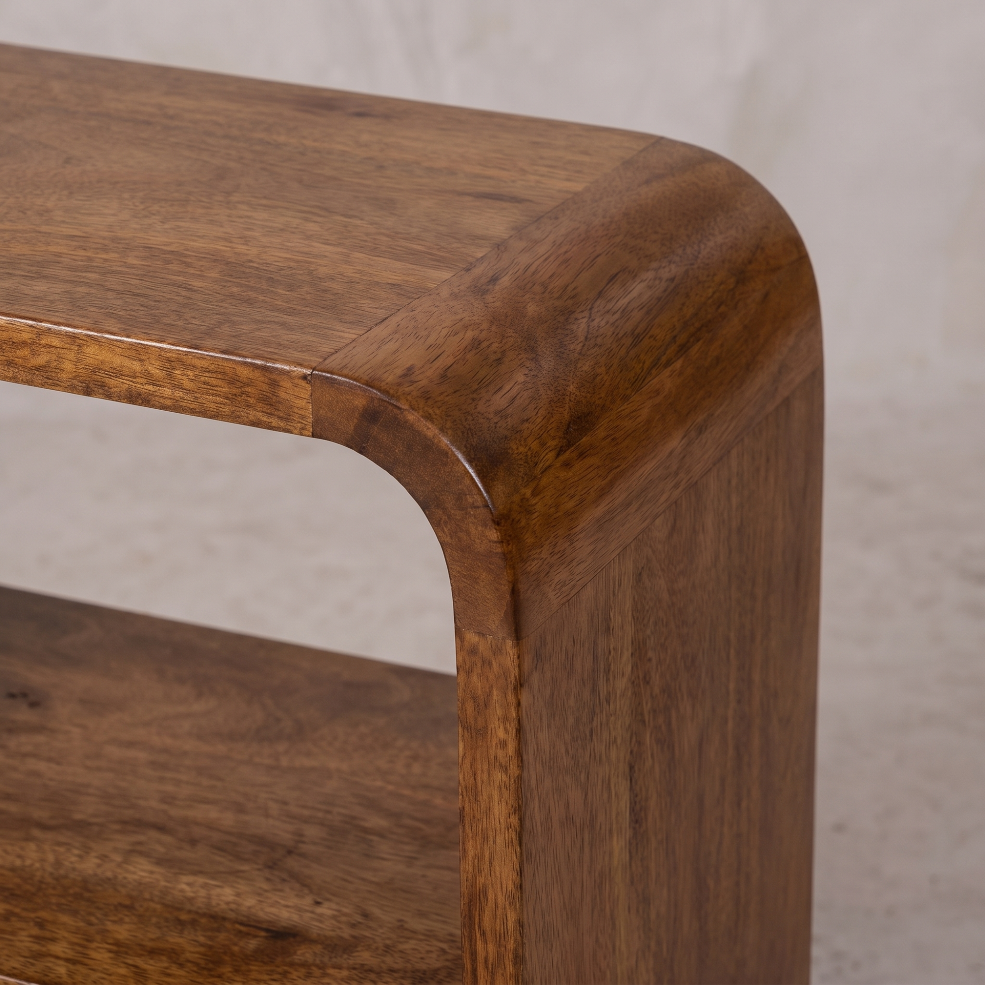 Chestnut Curved Edge nightstand