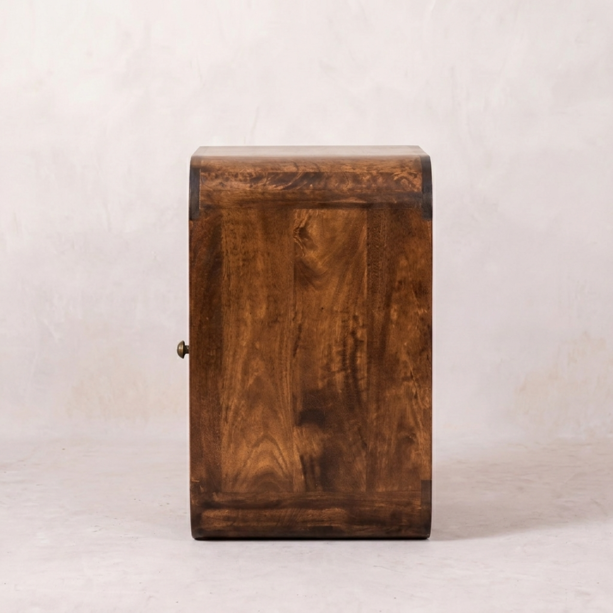 California Walnut Curved Edge Bedside