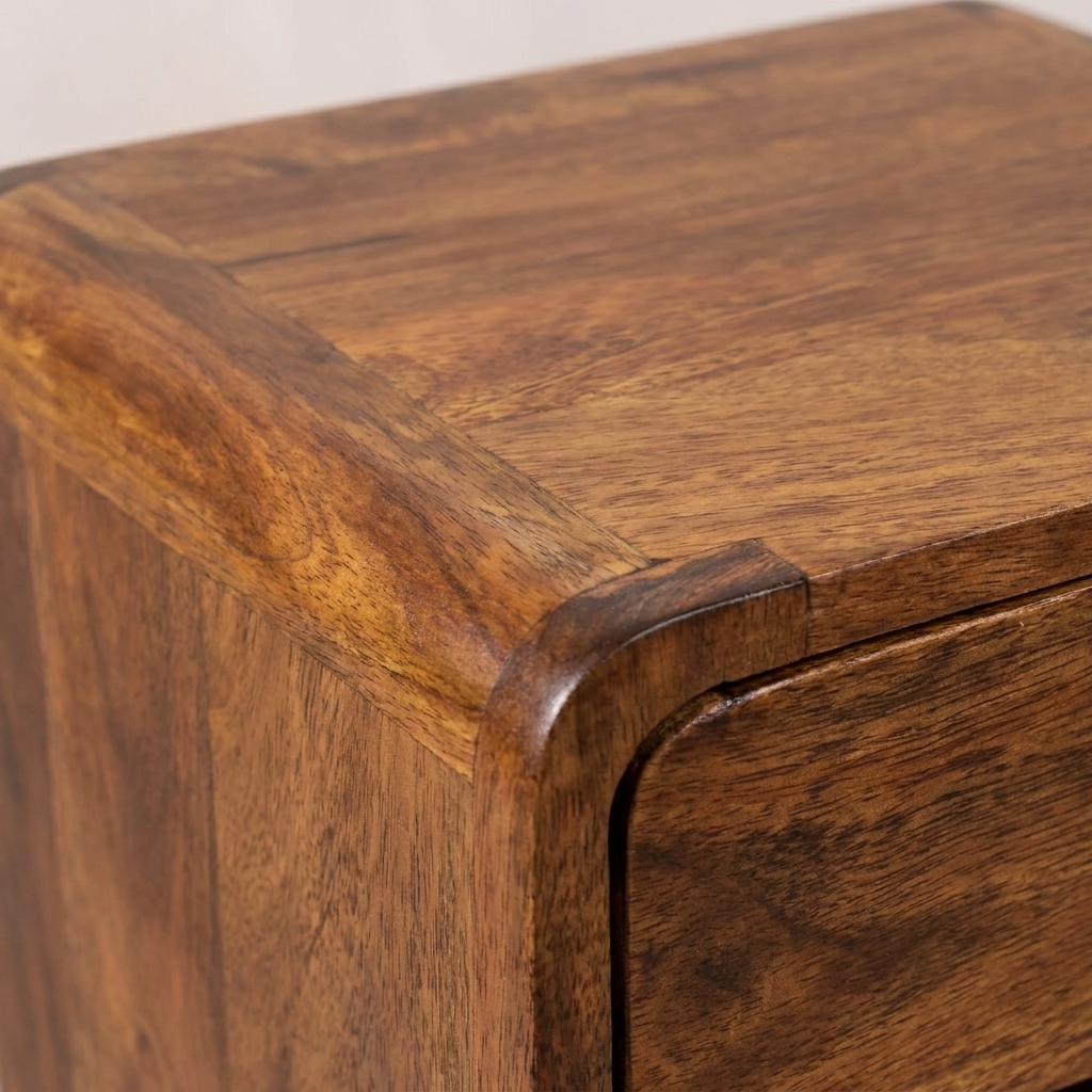 Mini Chestnut Curve Lower nightstand