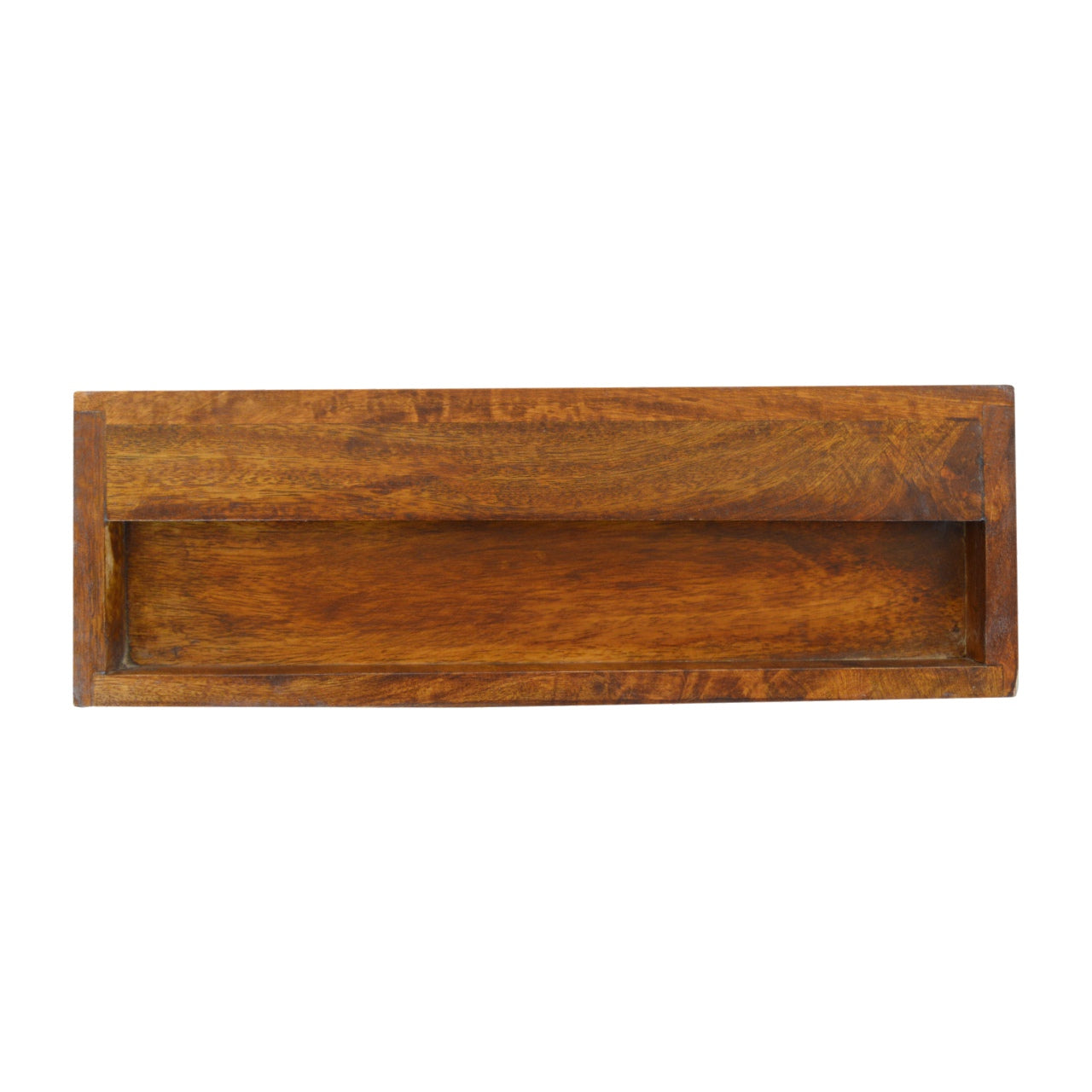 Floating Gold Art Chestnut Nightstand