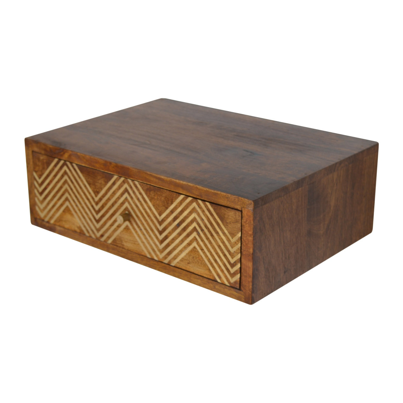 Wall Mounted Chevron Nightstand