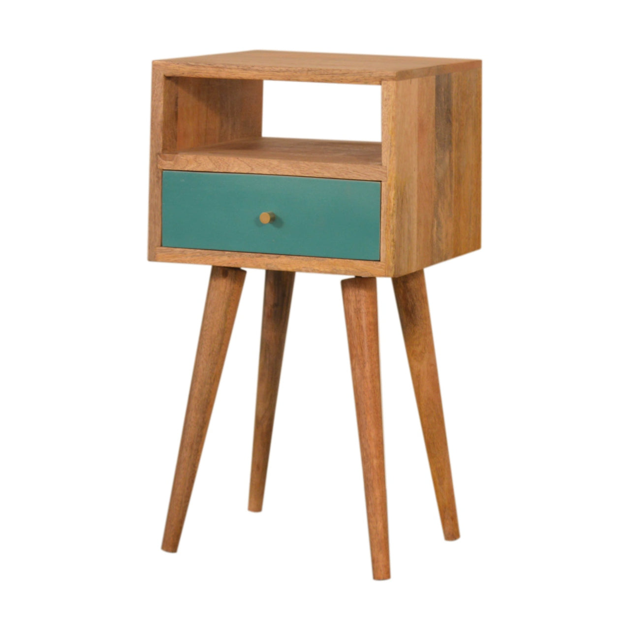 Mini Teal Hand Painted Nightstand
