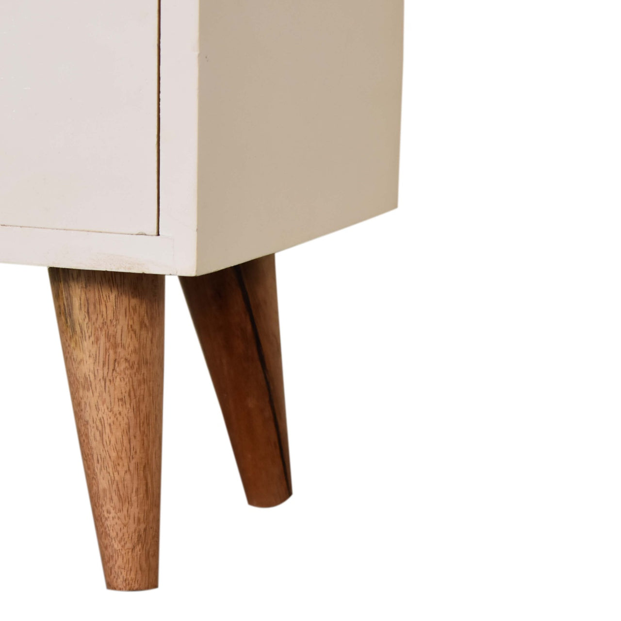 White Hand Painted Nightstand