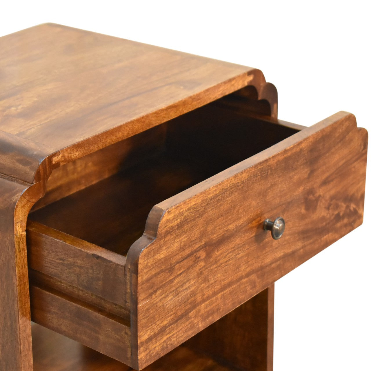 Solid Mango Wood Chestnut Nightstand