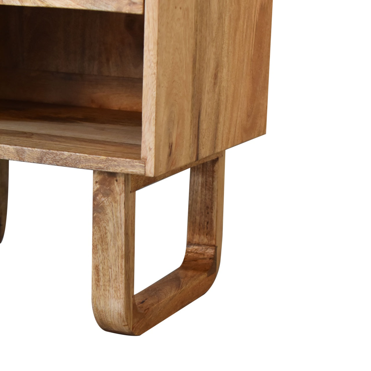 U-Shape Sunrise Open Slot Nightstand